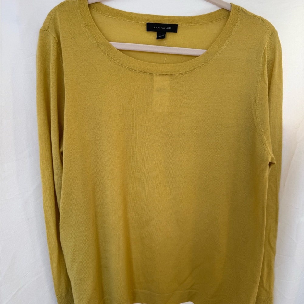 Ann Taylor Golden Yellow Knit Top